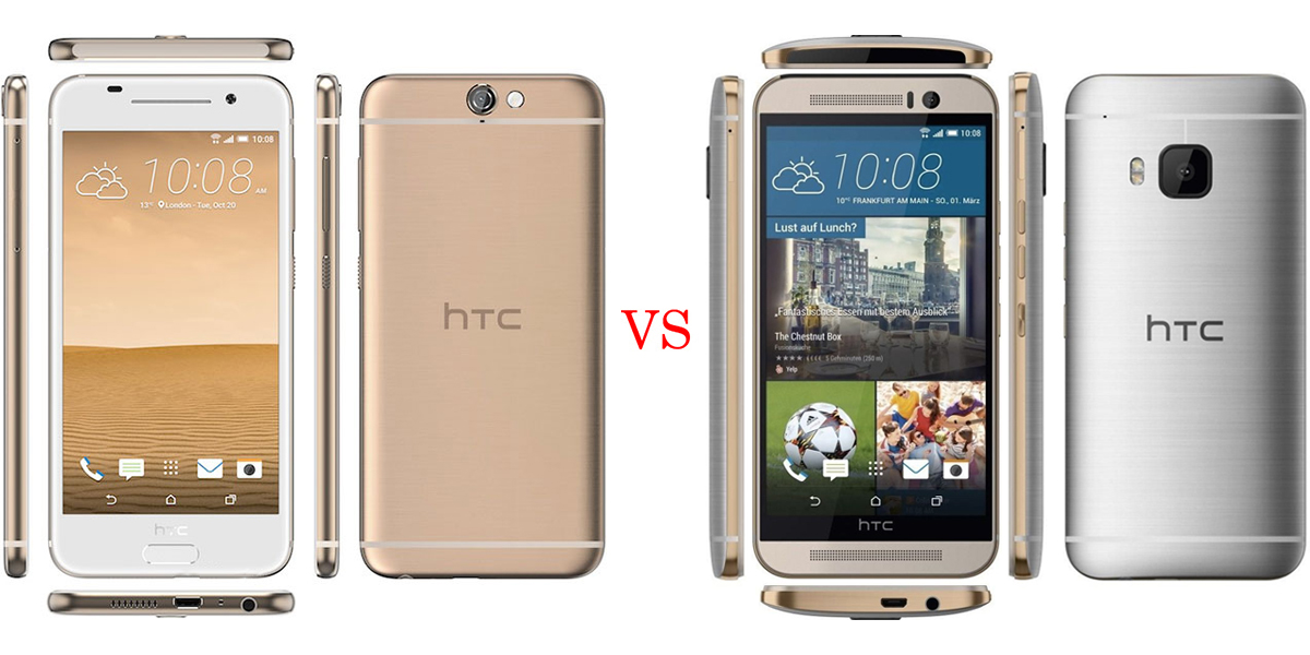 HTC One A9 versus HTC One M9 2